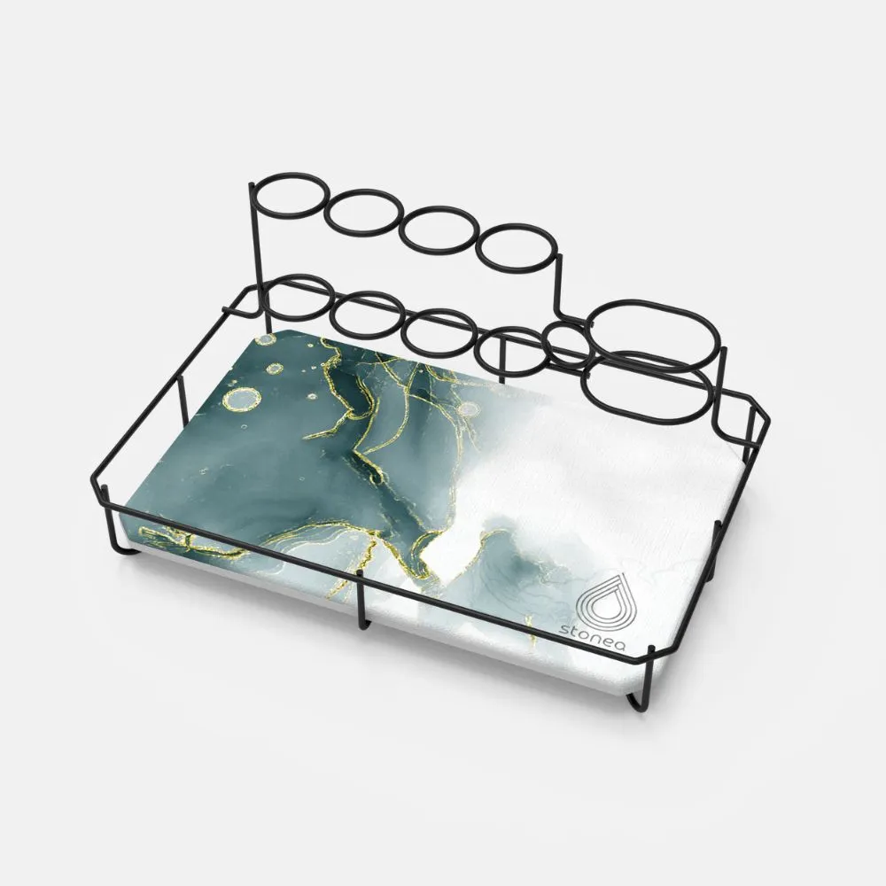 Rangement Maquillage en Diatomite - Organisateur Chic pour Salle de Bain