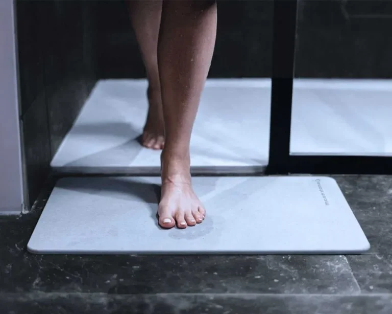 Tapis de bain en pierre naturelle - Séchage rapide et prévention des moisissures